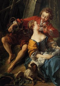 Un pastoral de otoño de François Boucher